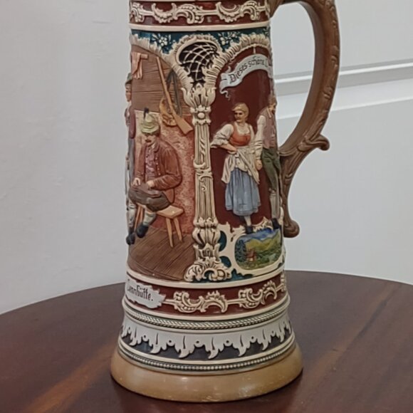 Vintage A.J. Thewalt Stein "Zither Player" - Picture 14 of 15